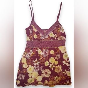 Hollister floral camisole. Size large. Great condition, worn select few times.